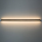 Linear Outdoor Wall Sconce Minimalist LED Black Aluminum Hardwired — 40 to 80 Inch Sets