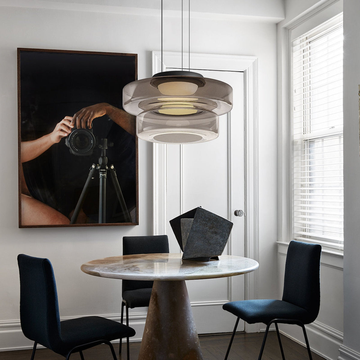 Jojo Glass Pendant Light Multi-tiered Structure