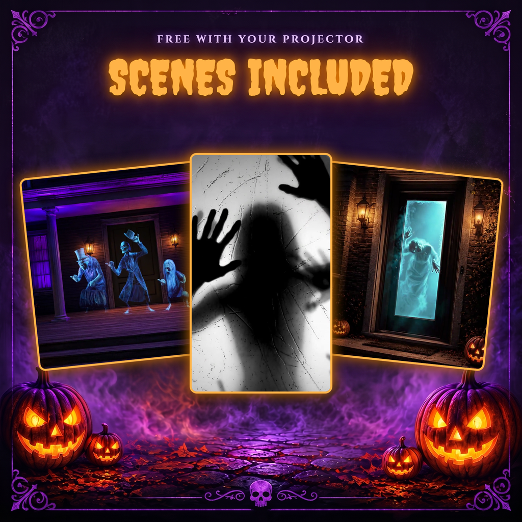 Halloween Smart Projector with Remote for Window and Wall Displays