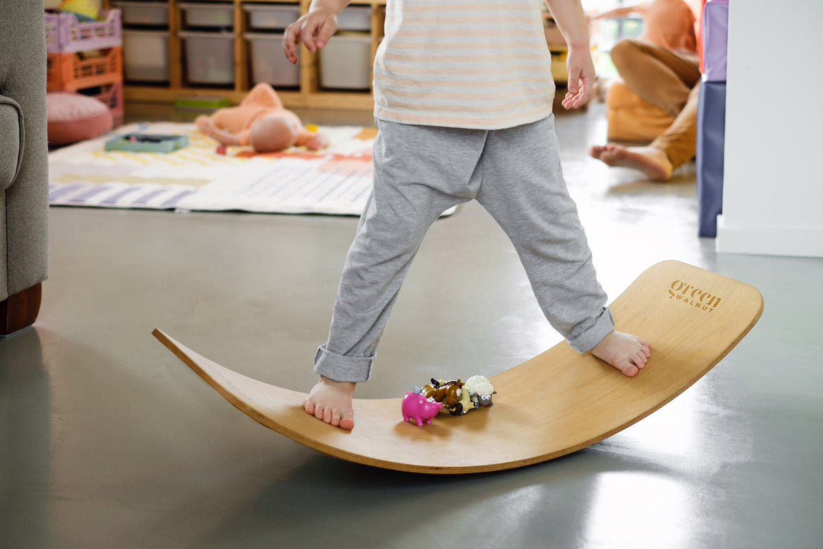 Large Wooden Balance Board (With Coloured Felt)
