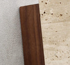 Travertine Stone Wall Sconce Natural LED Bathroom Bedroom Living Room — Round Square 2 Sizes