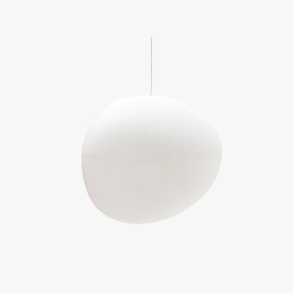 Elun Sleek Minimalist Floating Egg-shaped Glass Pendant Light
