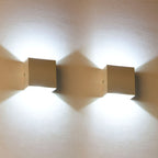 Nexu Modern Square LED Outdoor Wall Lamp – Adjustable Design