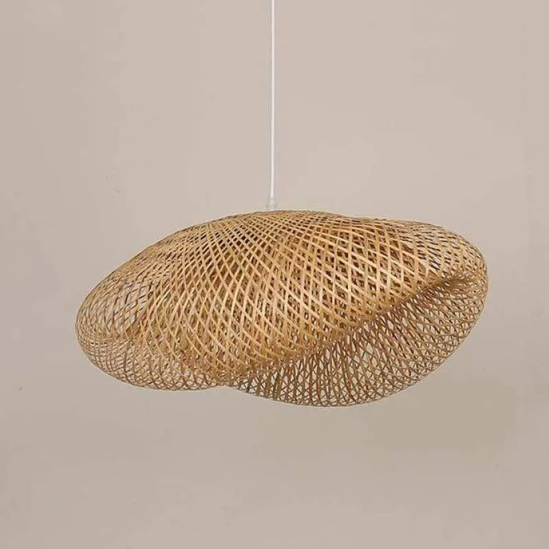 Rinwa Natural Pendant Light for Dining Room/Kitchen Island, Bamboo