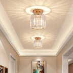 Stonel Modern Metal/Crystal Ceiling Light, 3 Colors