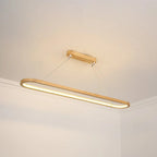 Veon Contemporary Oval Wooden Pendant Light
