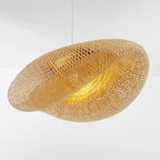 Rinwa Natural Pendant Light for Dining Room/Kitchen Island, Bamboo