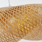 Rinwa Natural Pendant Light for Dining Room/Kitchen Island, Bamboo