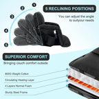 Stadium Seat with Heat & Back Support – Portable Padded Bleacher Cushion Chair