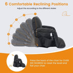 Stadium Seat with Heat & Back Support – Portable Padded Bleacher Cushion Chair