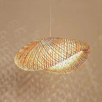 Rinwa Natural Pendant Light for Dining Room/Kitchen Island, Bamboo