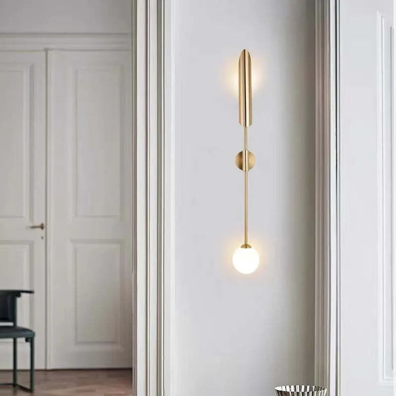 Phira Luxury Double-Head Gold Scabbard Wall Lamp