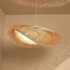Rinwa Natural Pendant Light for Dining Room/Kitchen Island, Bamboo