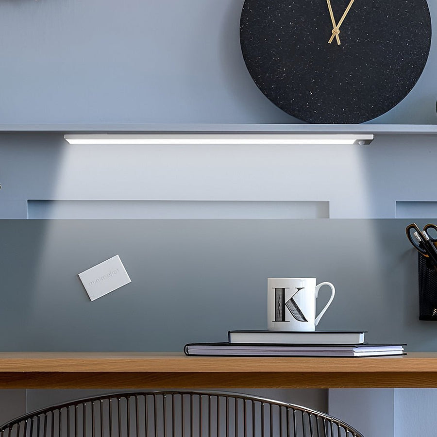 Wireless under cabinet LED lighting motion sensor USB rechargeable — desk workspace illumination