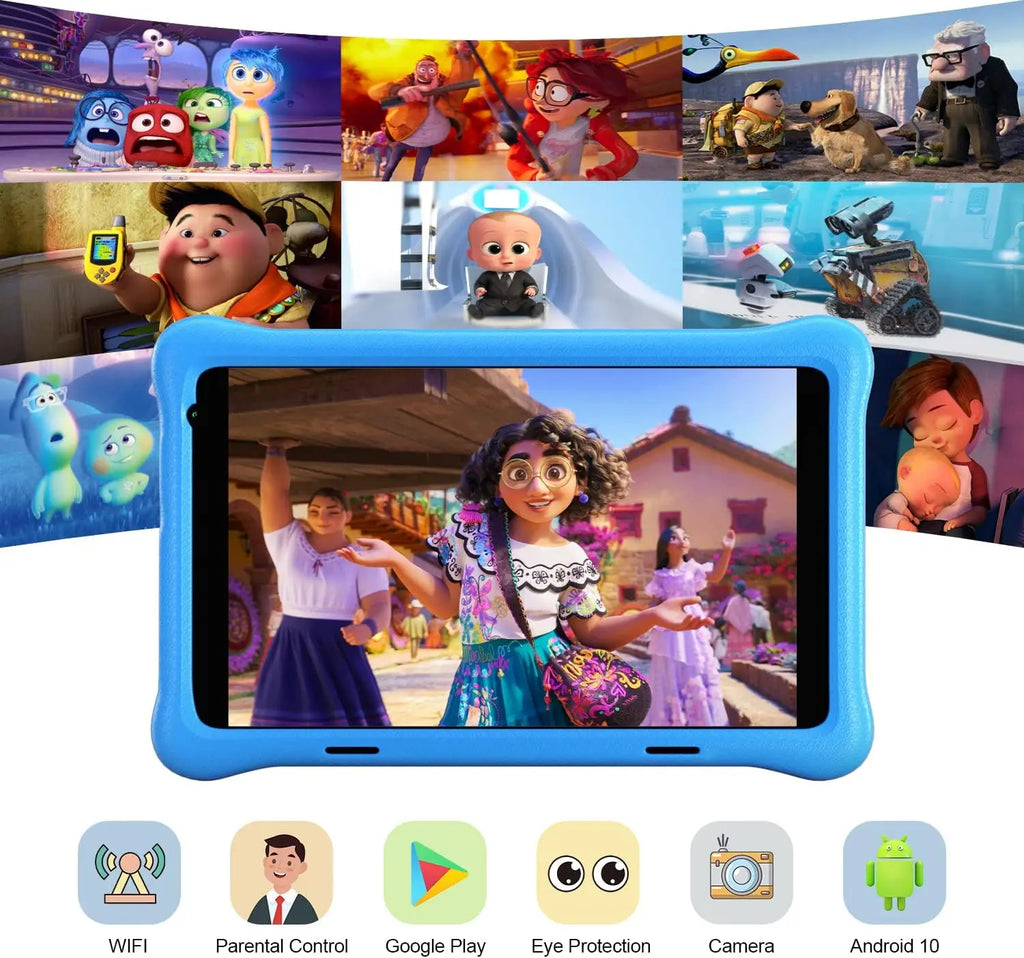 Kids 8-inch Learning Tablet with Parental Controls & Eye Protection