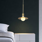 Gold Geometric LED Pendant Light Modern E26 Warm White Bedroom Dining Kitchen — Single 2-Pack 3-Pack