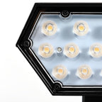 Solar Flood Spike Light Adjustable Angle Aluminum Glass Landscape Outdoor — Warm White Sets