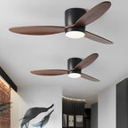 LED Inverter Silent White Low Floor DC Motor Simple Ceiling Fan Light