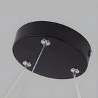 LED Ring Pendant Ceiling Light Circular Metal Acrylic Dimmable Office Living Room — 15 to 47 Inch Sets