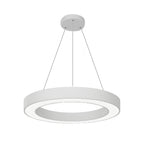 LED Ring Pendant Ceiling Light Circular Metal Acrylic Dimmable Office Living Room — 15 to 47 Inch Sets