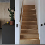 Motion Sensor LED Recessed Step Wall Sconce Minimalist Indoor Hallway Stairs — Warm Neutral Cool