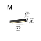Minimalist Waterproof LED Black Modern Outdoor Wall Washer Light
