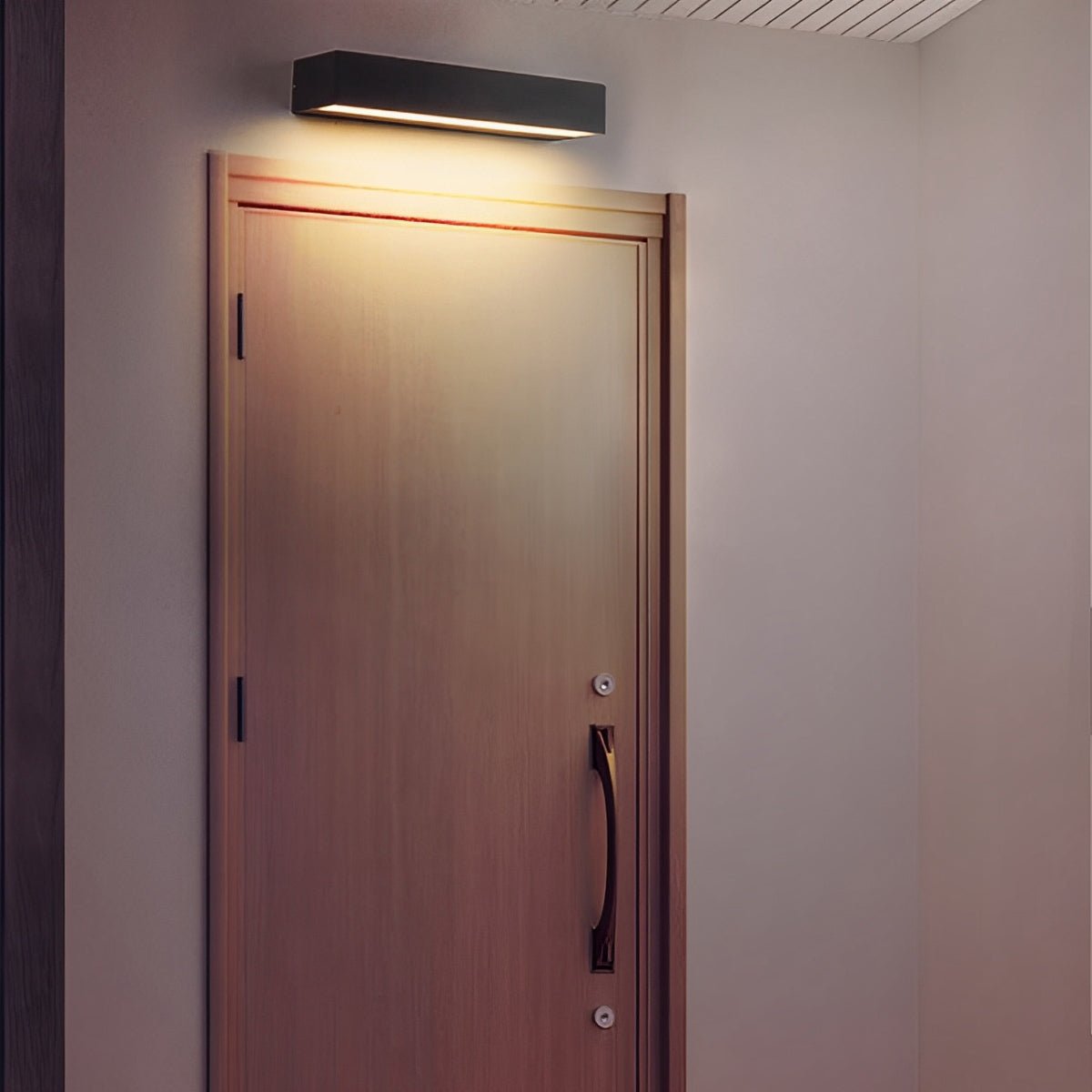 Minimalist Waterproof LED Black Modern Outdoor Wall Washer Light
