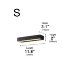 Minimalist Waterproof LED Black Modern Outdoor Wall Washer Light