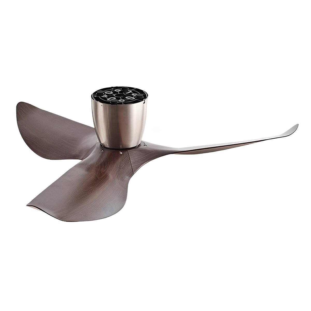 Modern 6-Speed DC Motor Ceiling Fan Reversible LED Bedroom Dining Room — 38 to 52 Inch White Black Walnut