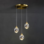 Modern Luxury Dimmable Brass Crystal Pendant Lights
