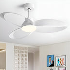 Modern Minimalist Geometric 6-Speed Ceiling Fan LED Light DC Motor Bedroom Living Room — 42 to 52 Inch