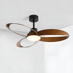 Modern Minimalist Geometric 6-Speed Ceiling Fan LED Light DC Motor Bedroom Living Room — 42 to 52 Inch