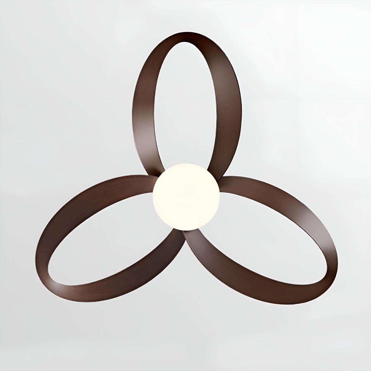 Modern Minimalist Geometric 6-Speed Ceiling Fan LED Light DC Motor Bedroom Living Room — 42 to 52 Inch