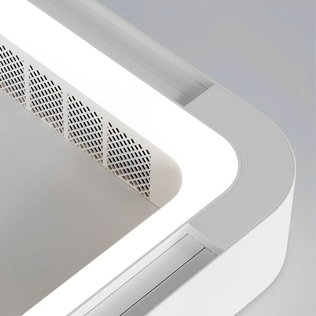 Modern Minimalist Mainless Lighting LED Bladeless Ceiling Fan Light