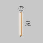 Modern Minimalist Wood Up & Down LED Long Strip Indoor Wall Sconce