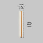 Modern Minimalist Wood Up & Down LED Long Strip Indoor Wall Sconce