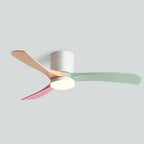 6-Speed DC Motor Ceiling Fan LED Light Reversible Nordic Bedroom Living Room — 38 to 56 Inch