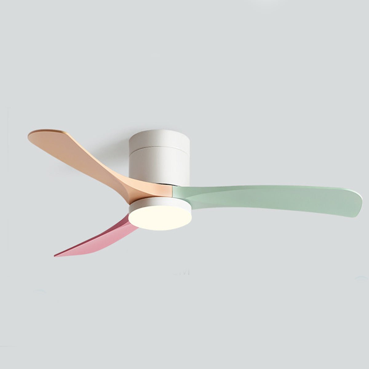 6-Speed DC Motor Ceiling Fan LED Light Reversible Nordic Bedroom Living Room — 38 to 56 Inch