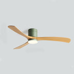 6-Speed DC Motor Ceiling Fan LED Light Reversible Nordic Bedroom Living Room — 38 to 56 Inch