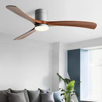 6-Speed DC Motor Ceiling Fan LED Light Reversible Nordic Bedroom Living Room — 38 to 56 Inch