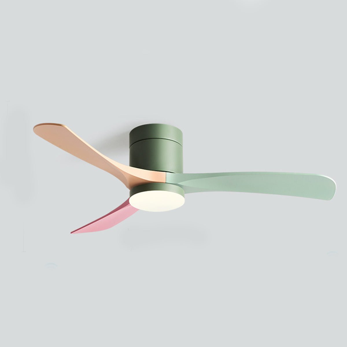 6-Speed DC Motor Ceiling Fan LED Light Reversible Nordic Bedroom Living Room — 38 to 56 Inch