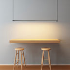 Zynar Minimalist Linear Pendant Light, Black