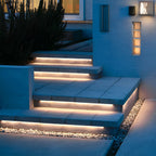Outdoor Embedded LED Strip Lights Waterproof Recessed Stair Tread Lighting — 10 to 33 Ft