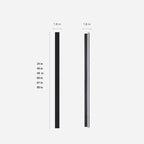 Outdoor Strip Wall Light Black Linear LED Integrated Hardwired Modern