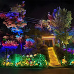 Outdoor RGB LED Spot Light 30W Waterproof Hardwired Landscape Tree Lighting — Singles to 8-Pack