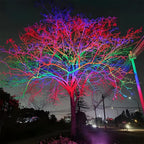 Outdoor RGB LED Spot Light 30W Waterproof Hardwired Landscape Tree Lighting — Singles to 8-Pack