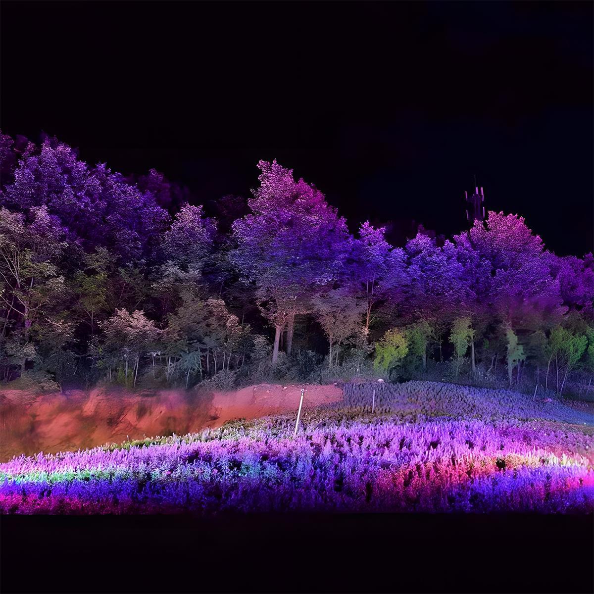 Outdoor RGB LED Spot Light 30W Waterproof Hardwired Landscape Tree Lighting — Singles to 8-Pack