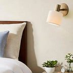 Modern Porcelain LED Wall Sconce Minimalist Bathroom Bedroom Hallway — Style A Style B