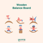 Large Wooden Balance Board (With Coloured Felt)