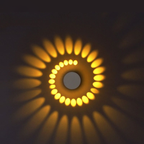 Glow Path Flush Mount Ceiling Light Modern Glass Bedroom Hallway — Warm Cool RGB